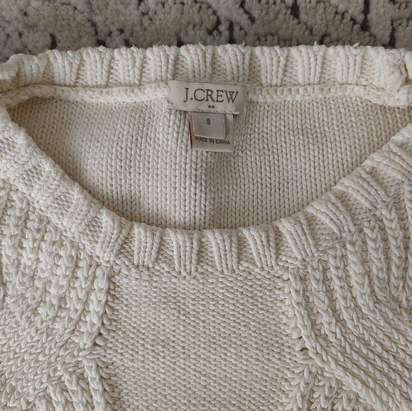JCrew Cream Knitted Sweater - Picture 2 of 3